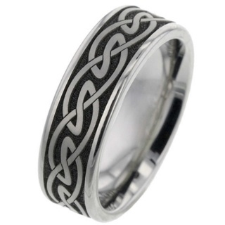 Celtic Titanium Memorial Ring
