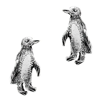 925 Silver Penguin Stud Earrings