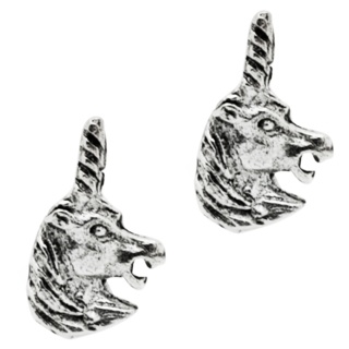Mini Silver Unicorn Earrings
