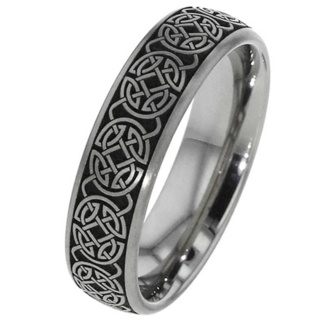 Celtic Titanium Wedding Ring