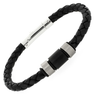 Two-Tone Titanium Beaded Bracelet