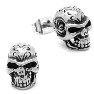 Stainless Steel Skull Earrings