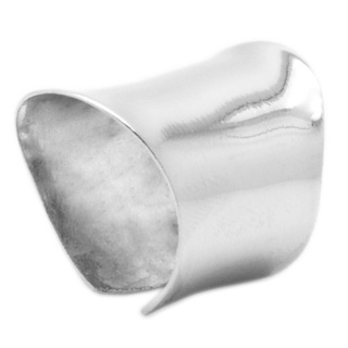 Wide 925 Silver Saddle Ring 