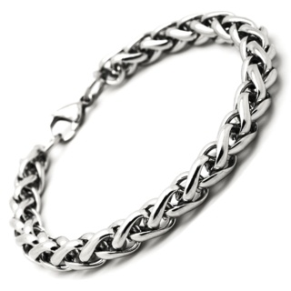 Stainless Steel 6mm Wheat Chain Bracelet