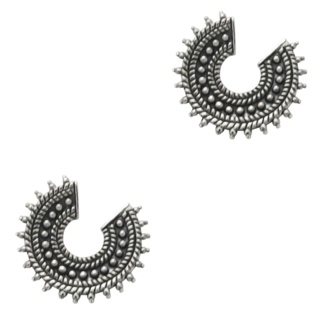 925 Silver Crescent Earrings