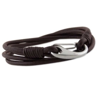 Minnesota Brown Leather Bracelet