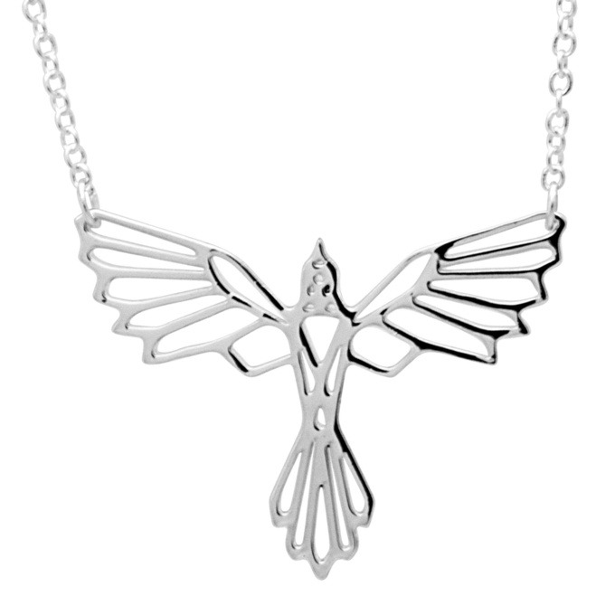 Atelier VM 18ct Gold Canarino Enamel Bird Necklace | Liberty