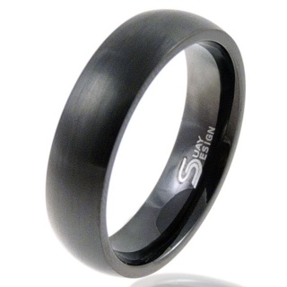 Lust 6 Black Titanium Ring