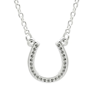 Silver Plated Horseshoe Necklace