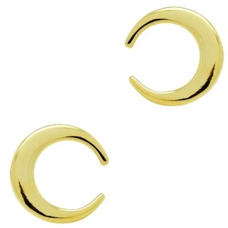 Gold Crescent Moon Earrings