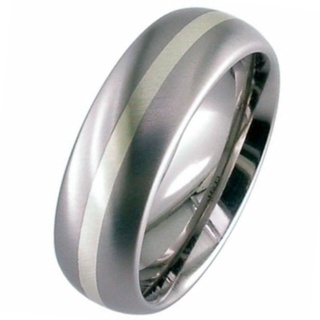 White Gold Titanium Wedding Ring 