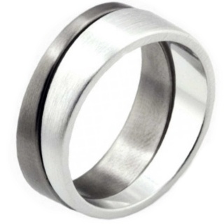 Unity Silver and Steel Ring