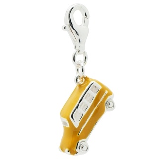 Silver Taxi Clip On Charm
