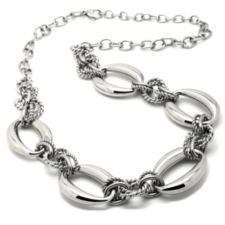 Stainless Steel Oval Chain Necklace