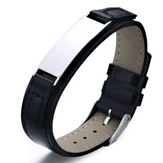 Personalised Leather Wrist Strap Bracelet