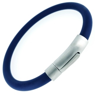 Blue Rubber Bracelet