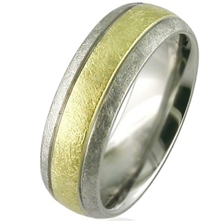Gold & Titanium Wedding Ring 