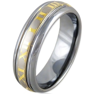 Numero Gold Tungsten Ring