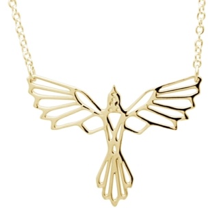 Gold Flying Bird Necklace