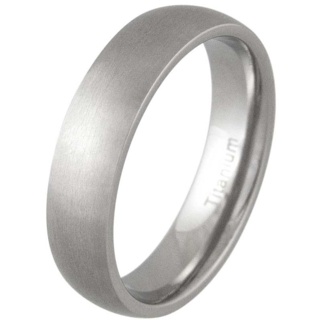 Lust 6 Satin Titanium Ring