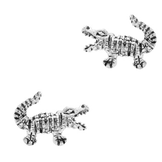 925 Silver Crocodile Stud Earrings