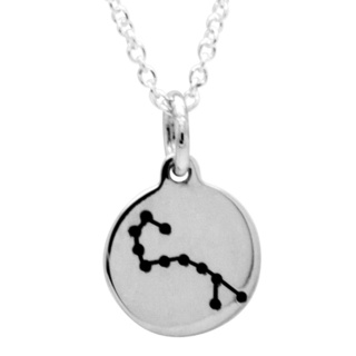 925 Silver Zodiac Scorpio Constellation Necklace 