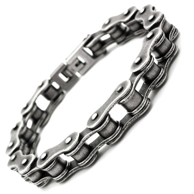 Men Stainless Steel Silver Motorcyle Bicycle Bike Chain Necklace HIP HOP 24'' 