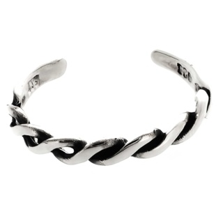 Silver Silver Rope Toe Ring