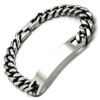 Stainless Steel Identity Bracelet