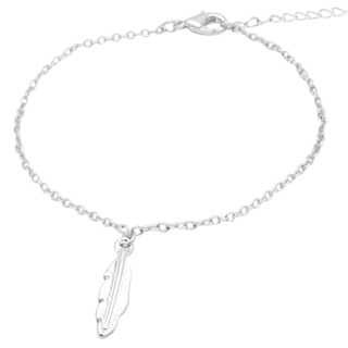 Silver Plated Feather Bracelet
