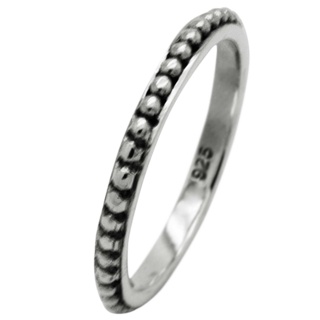 925 Silver Oxidised Tribal Ring