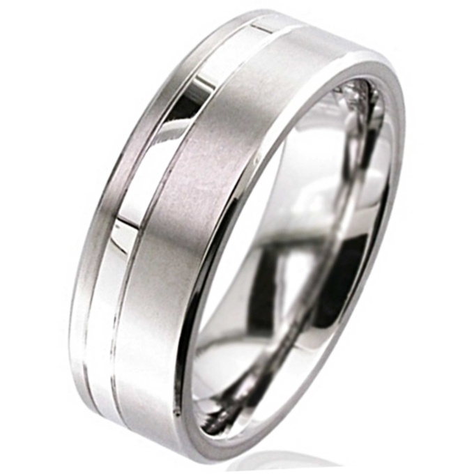 Platinum & Titanium Wedding Ring | Titanium Rings | Suay Design