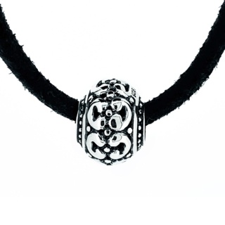 Silver Ornate Bead Necklace