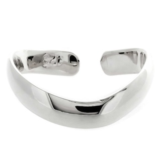 High Polished Silver Wave Toe Ring