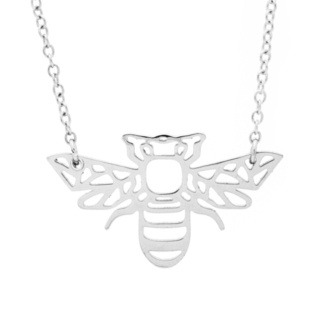 Silver Plated Bee Necklace