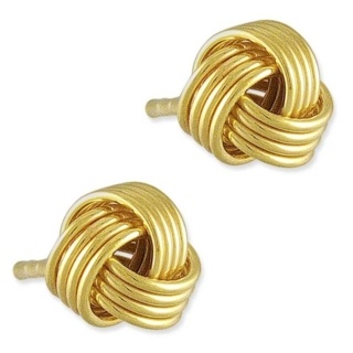 Gold Friendship Knot Earrings
