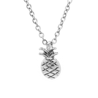 Silver Plated Pineapple Necklace