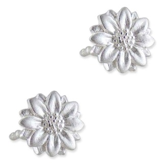Arianna Silver Flower Earrings