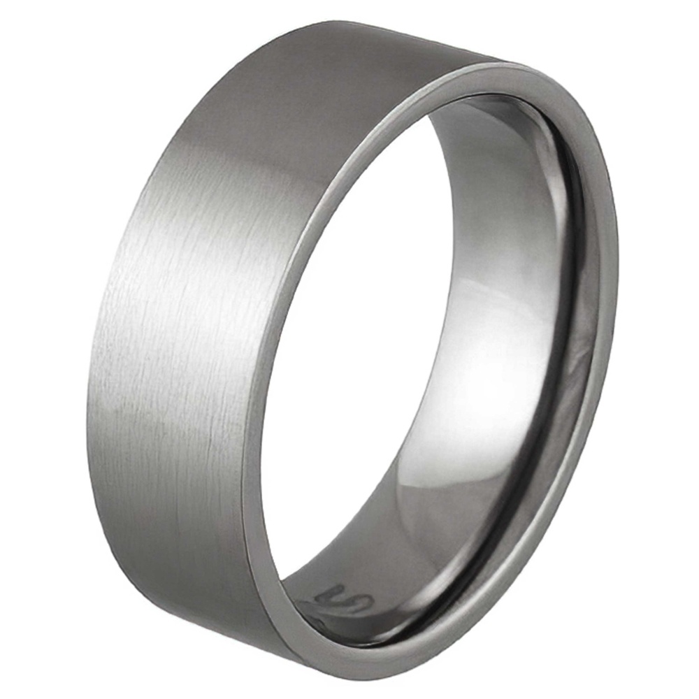 Devote 8 Satin Titanium | Titanium Rings | Suay Design