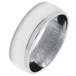 Diamonique Paw Print Ring, Platinum Clad 