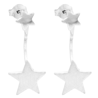 Silver Star Swing & Stud Earrings