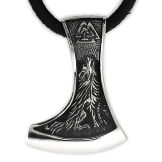 925 Silver Norse Viking Axe Necklace