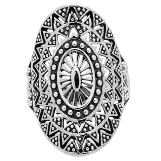 925 Silver Ethnic Mandala Ring