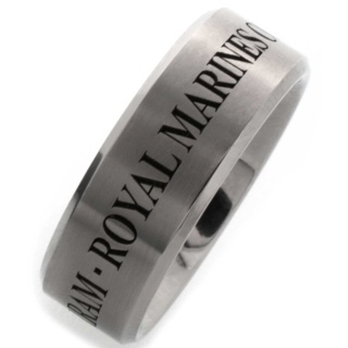 Royal Marines Titanium Ring