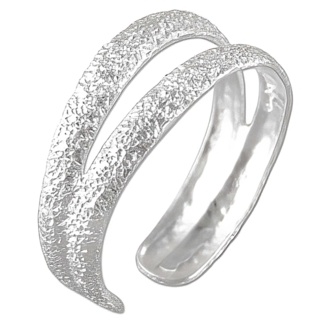 Sparkly Silver Duo Toe Ring