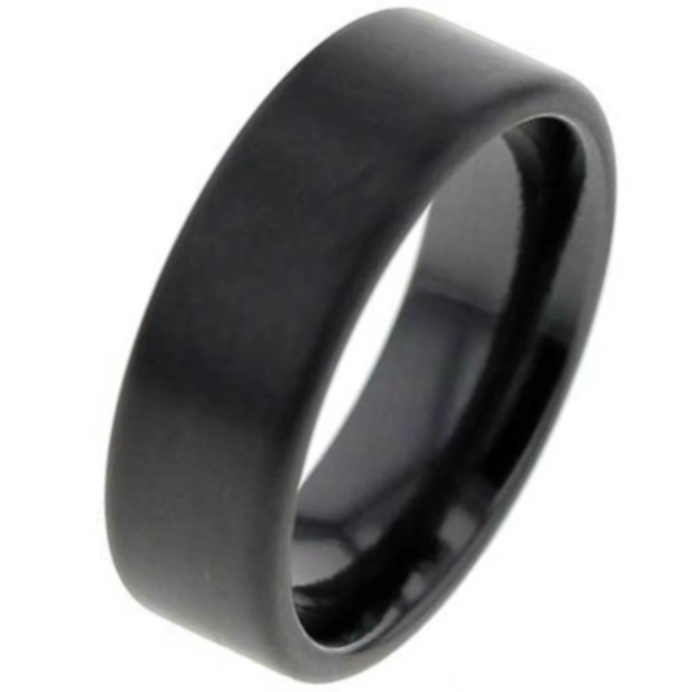 Brushed Black Zirconium Ring | Zirconium Rings | Suay Design