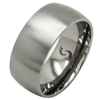 Lust 10 Satin Titanium Ring