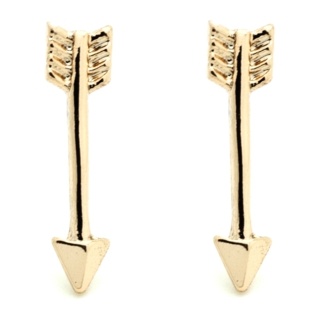 Gold Plated Arrow Earrings