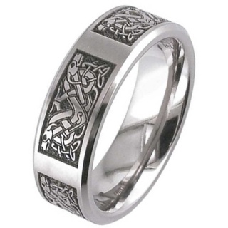 Titanium Celtic Knot Ring 