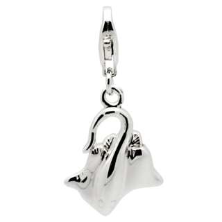 Silver Sting Ray Clip on Charm